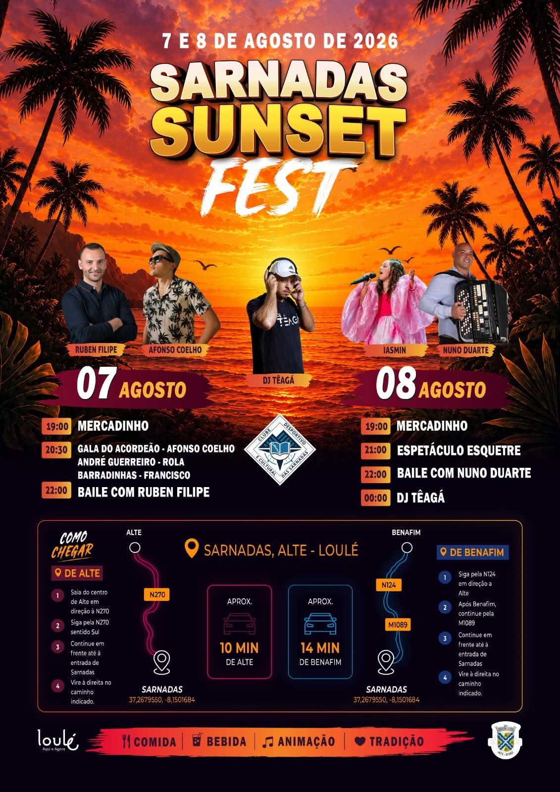 Sarnadas Sunset Fest - 06 e 7 agosto